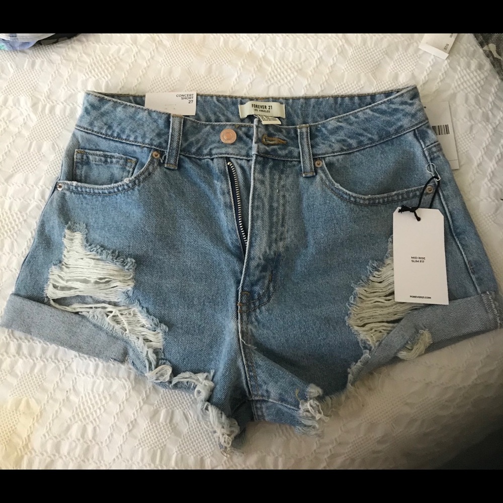 Forever 21 Denim Concert Shorts